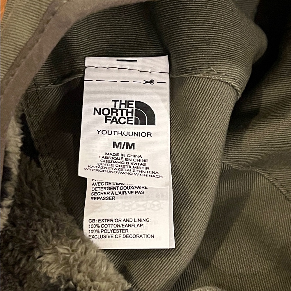 The North Face Fuzzy Fudd DEFECT Earflap Hunting Hat Cap Boys Youth Medium - Picture 12 of 16